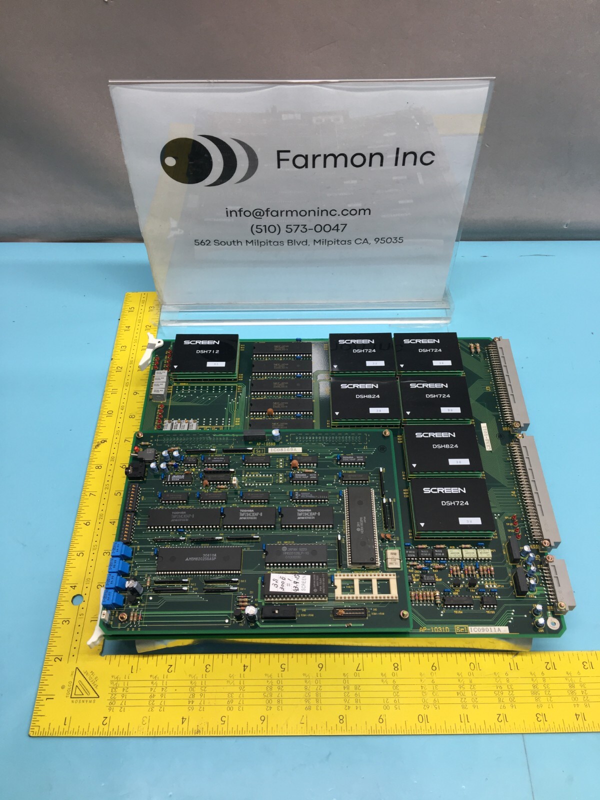 Dainippon Screen DNS AP-1031D Bake Board w/ AP-1059B Daughter Board, PCB, 151435