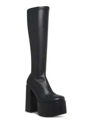 Женские черные ботинки STEVE MADDEN на платформе 2-1/4 с острым носком и блочным каблуком 9,5 М