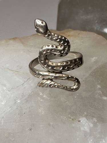 Snake ring size 5.75 sterling silver women