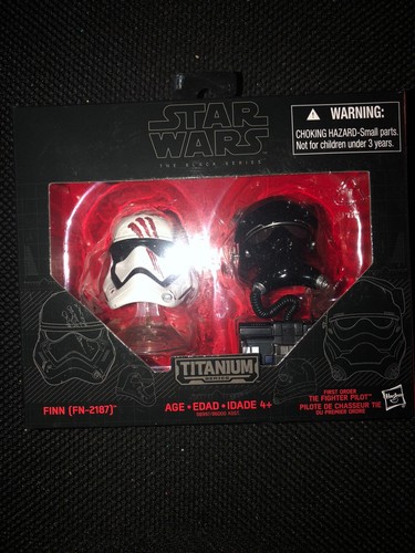 Star Wars 5 Black Series Titanium Helmet Finn FN2187 First Order Tie Pilot NEW