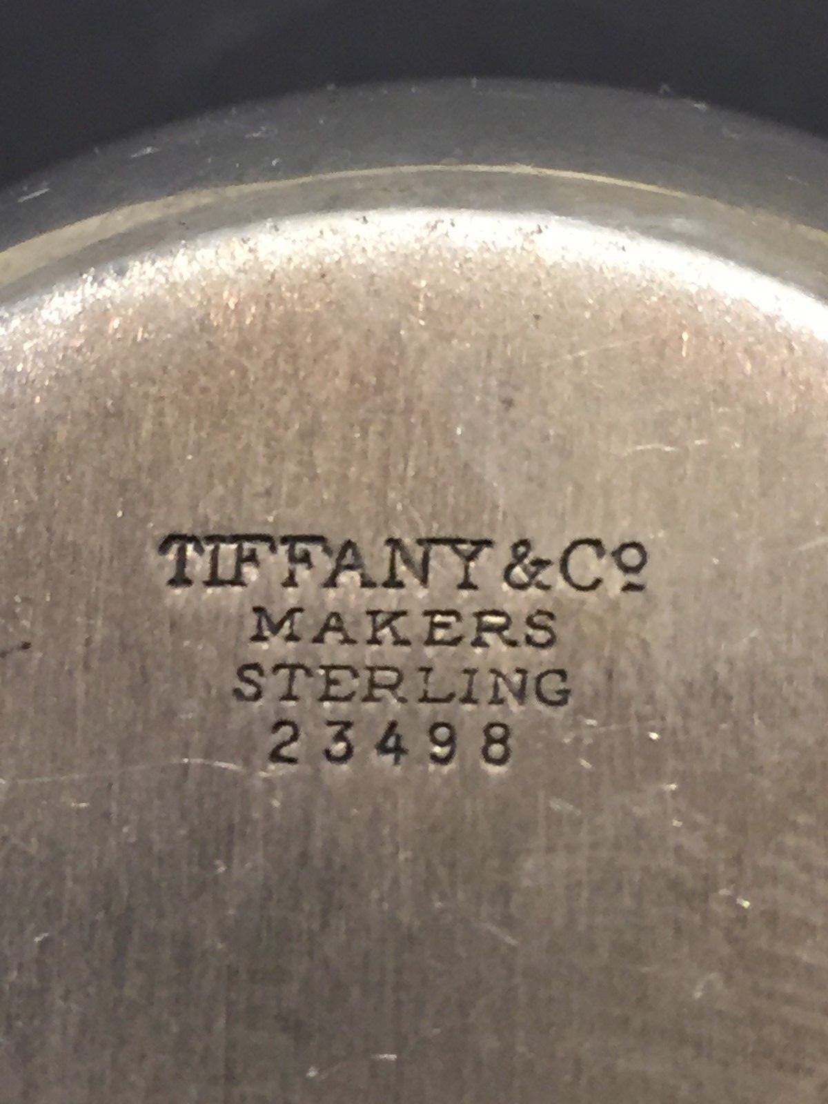 Vintage Tiffany & Co Sterling Silver Child or Baby Cup Monogram