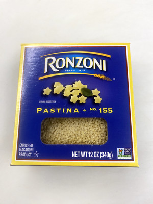 RARE Discontinued Ronzoni Pastina No.155 Macaroni - 12 oz