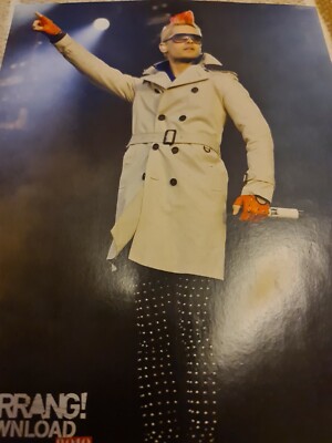 JARED LETO 30 SECONDS TO MARS / ANGUS YOUNG AC/DC POSTER A4 KERRANG MAGAZINE