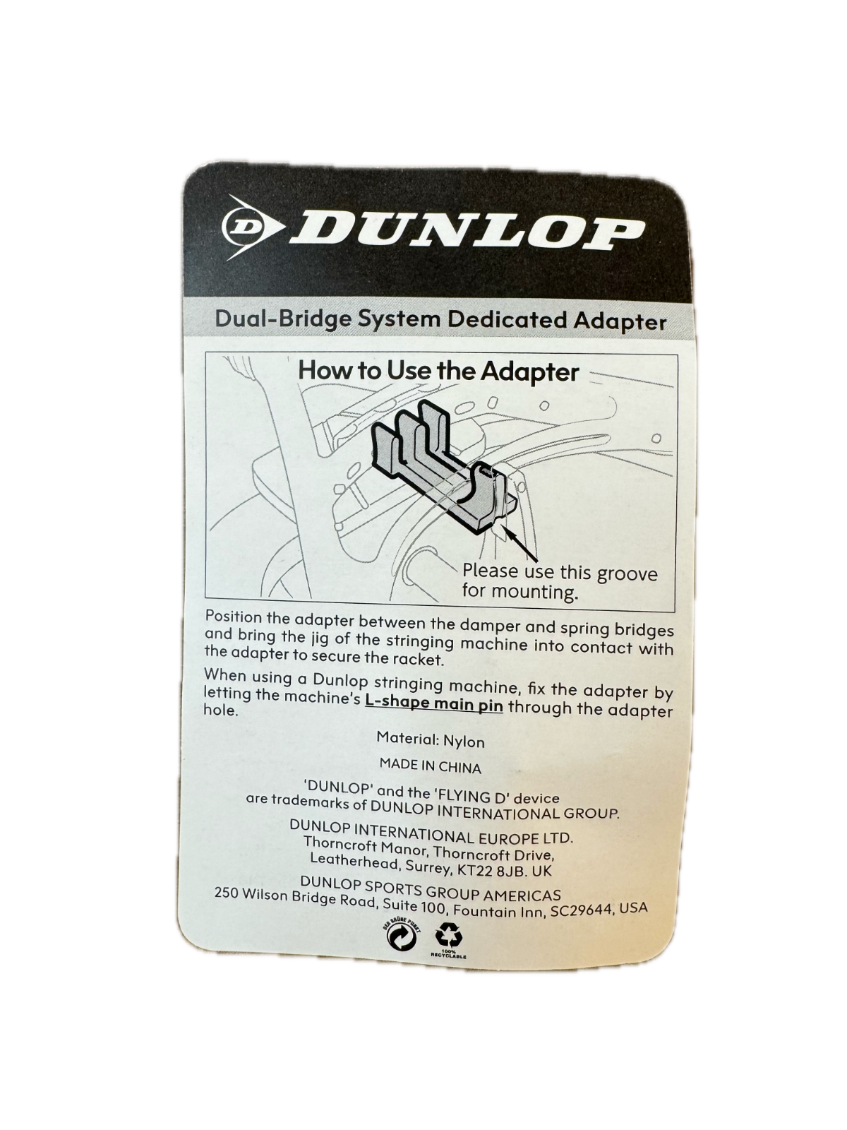 ダンロップDUNLOP X1000 Dual Bridge System ダンロップDUNLOP X1000 Dual Bridge System Dunlop LX 1000