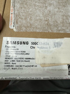 SAMSUNG CHROMEBOOK 3 xe500c13-k04us 11.6'' INTEL CELERON 4GB RAM / 16GB SSD
