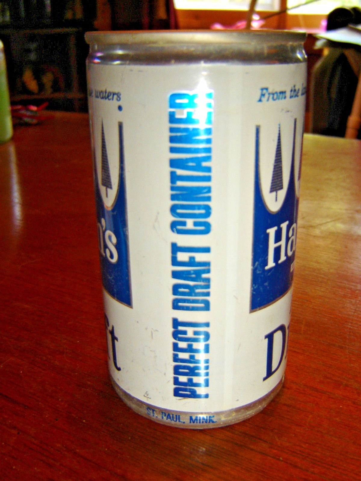 Hamm's Real Draft All Aluminum Empty Beer Can