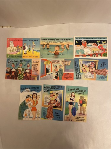 Vintage Comic Postcard Funny 1940S Lot Of 9 | eBay