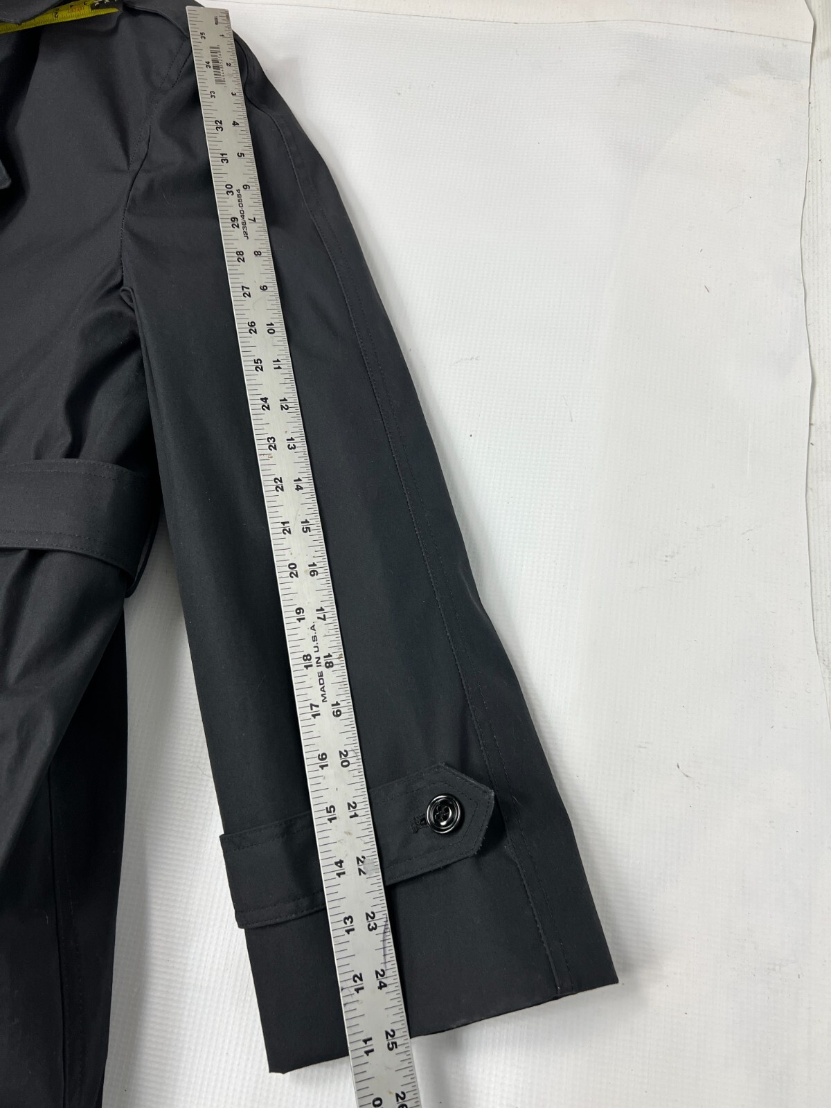 NWT DSCP Garrison Collection Trench Coat All Weather Rain Coat Black Men's 44S