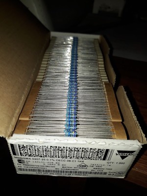 100x VISHAY SMA0207 0.6W 1K6 0.1% 25ppm HI END PRECS RESISTORS-AUDIO!