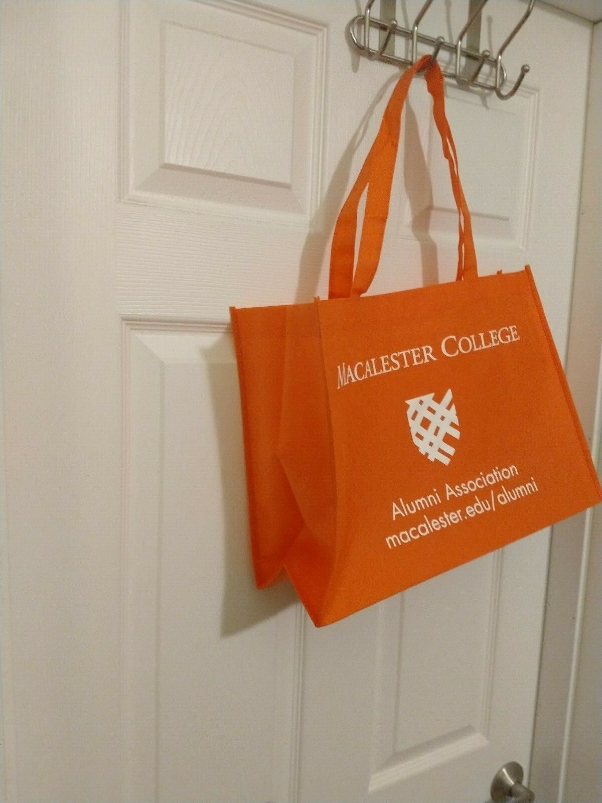 Set of 2 Fabric Tote Bags Grocery Large