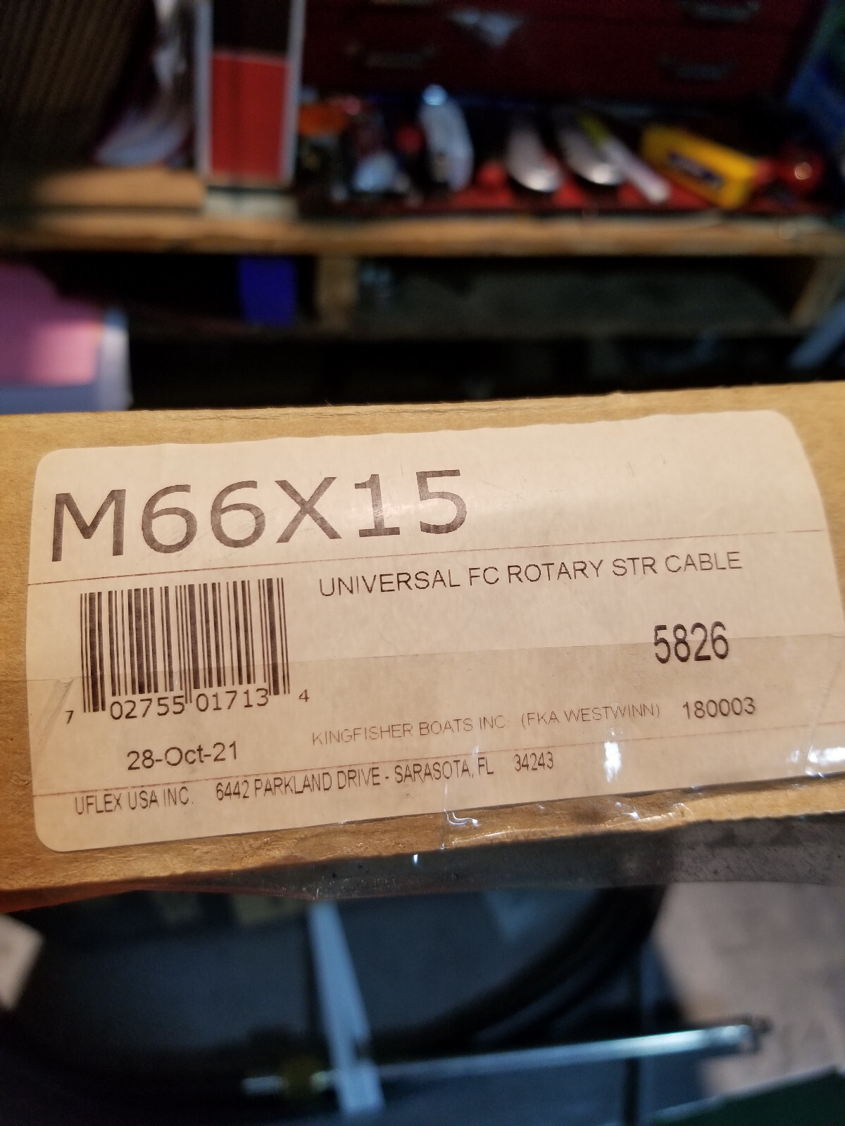 Uflex M66 Universal Boat Rotary Steering Cable M66X15 | 15 FT - Picture 2 of 3