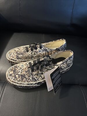Vans X MoMA Jackson Pollock Lace Up Skate Sneakers Mens 4 or Womens 5.5 US NWT