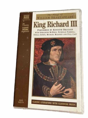The Plays Of William Shakespeare : King Richard III , New Sealed Cassette Audio
