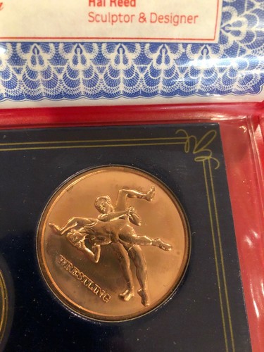 Royal Oak Mint 1988 Summer Olympic Games 3 Commemorative 3 Medal Set Wrestling