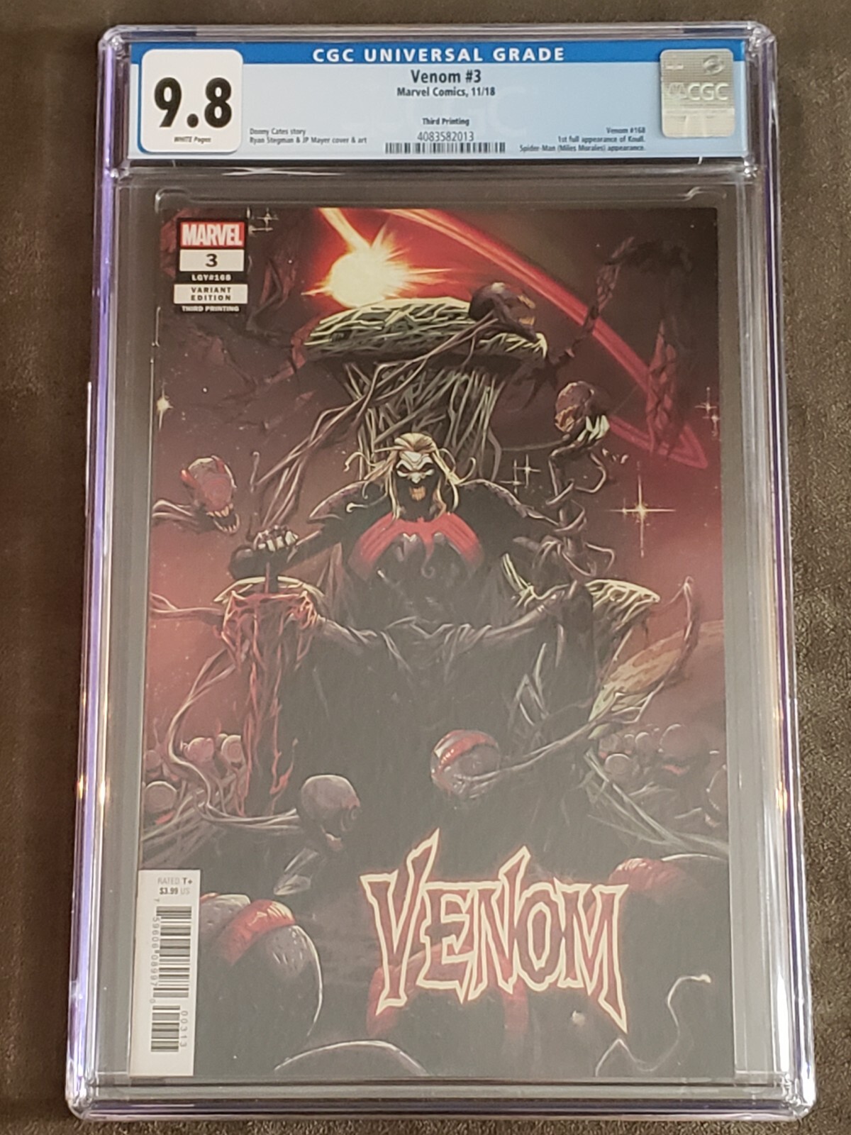 洋書 Venom #3 3rd Printing CGC 9.8 Venom #3 (CGC 9.8) - 3rd Printing - 1st Knull - Cates