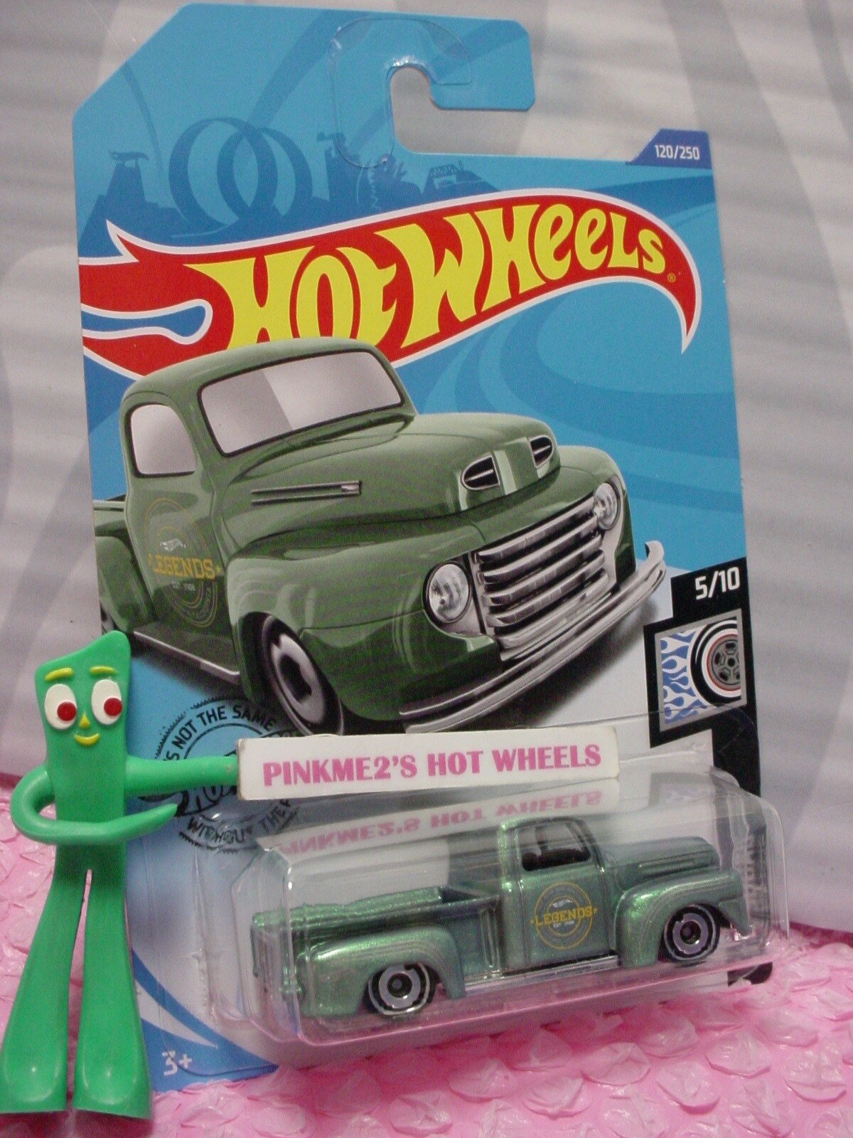 2020 i Hot Wheels '49 FORD F1 #120 ❀metallic green truck
