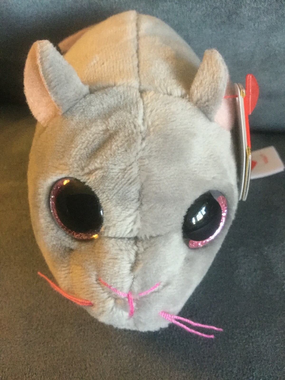 Lovely fluffy/灰色Logic miko：Lovely fluffy TY TEENY TYS GRAY MOUSE MIKO - BRAND NEW WITH TAGS | eBay