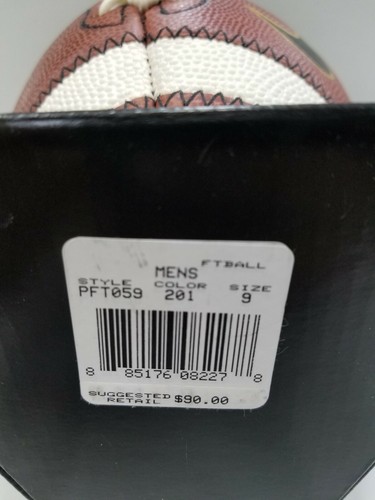 New Nike Vapor One Size 9 Official Game Leather Football PFT059-201 MSRP $90