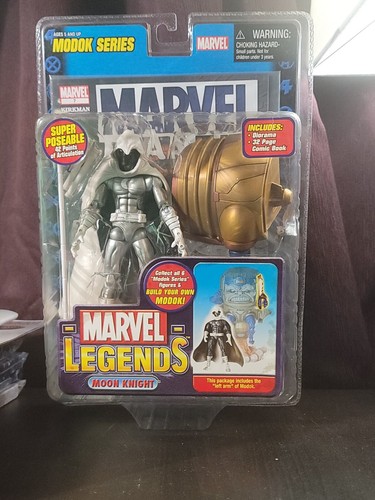 MOON KNIGHT Action Figure Silver Variant ToyBiz Marvel MOON KNIGHT Action Figure Silver Variant ToyBiz Marvel