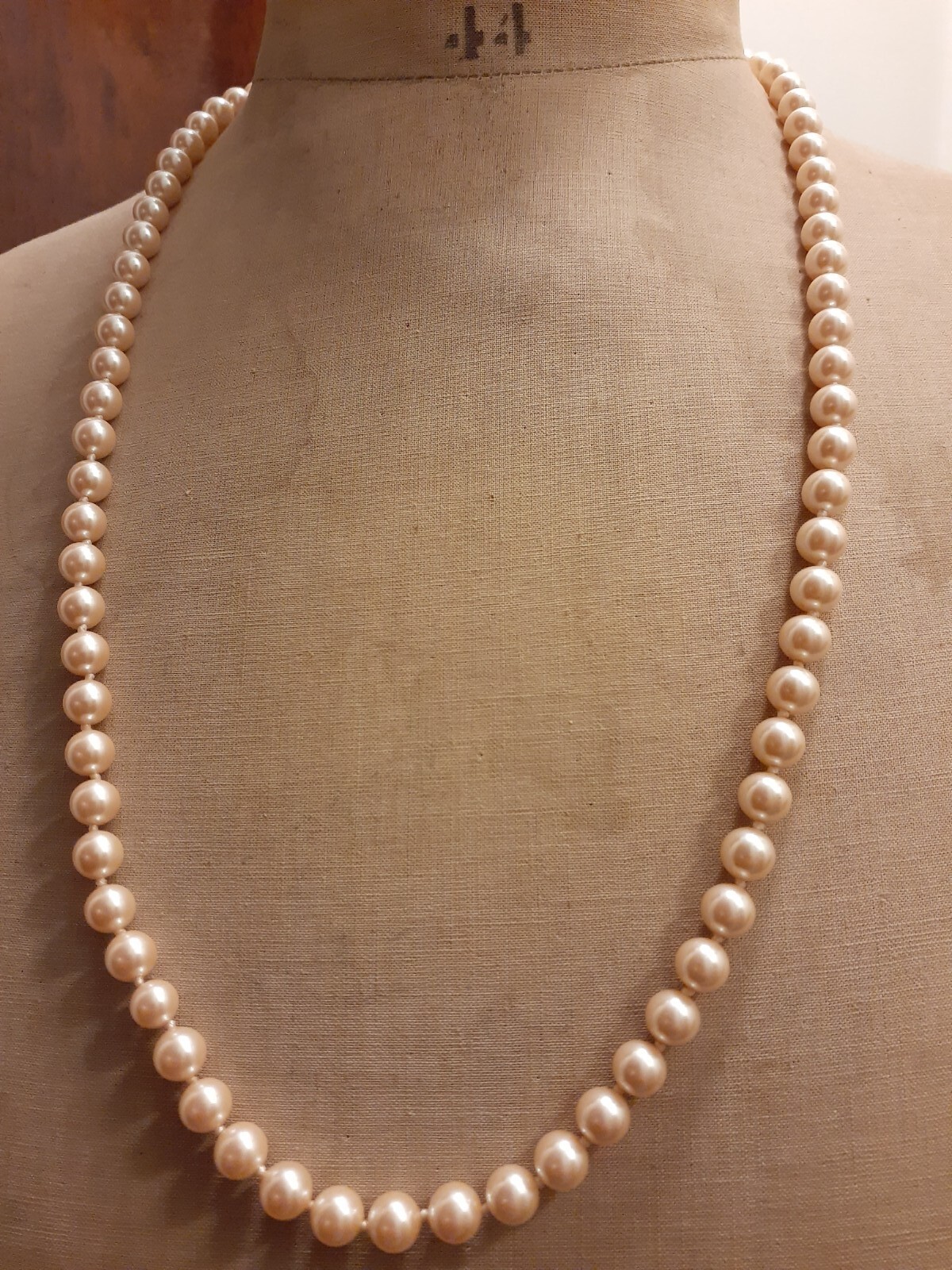 Necklace Pearl Vintage Fashion Double Knotted 28