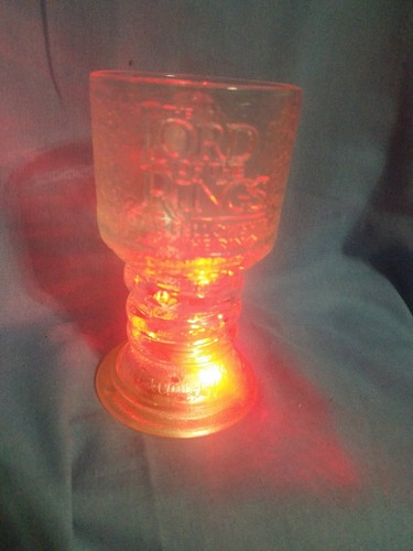 NIB Lord of The Rings Strider The Ranger -  Light Up Glass Goblet