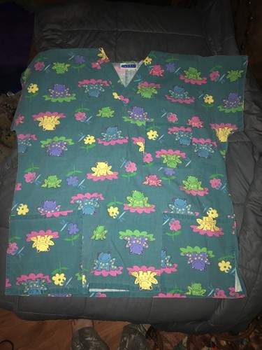 3 Scrub Tops In Good Condition All Medium