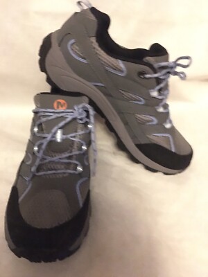 Merrell Moab 2,Gray,Blue,Hiking Shoes,Sneaker,MOAB2LOW Ladies Sz 5.5