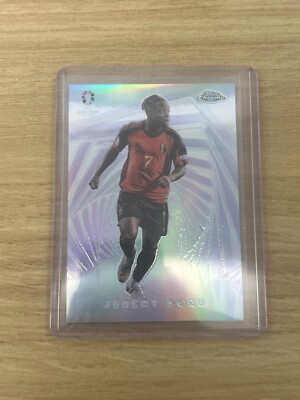 Jeremy Doku Topps Chrome UEFA 2024 Euro Hobby Master Insert Case Hit Belgium
