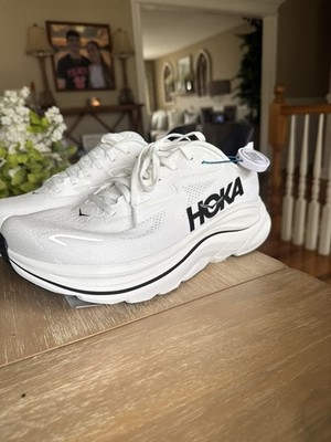Hoka One One Clifton 10 Mens 10 Shoes White Black 1162030