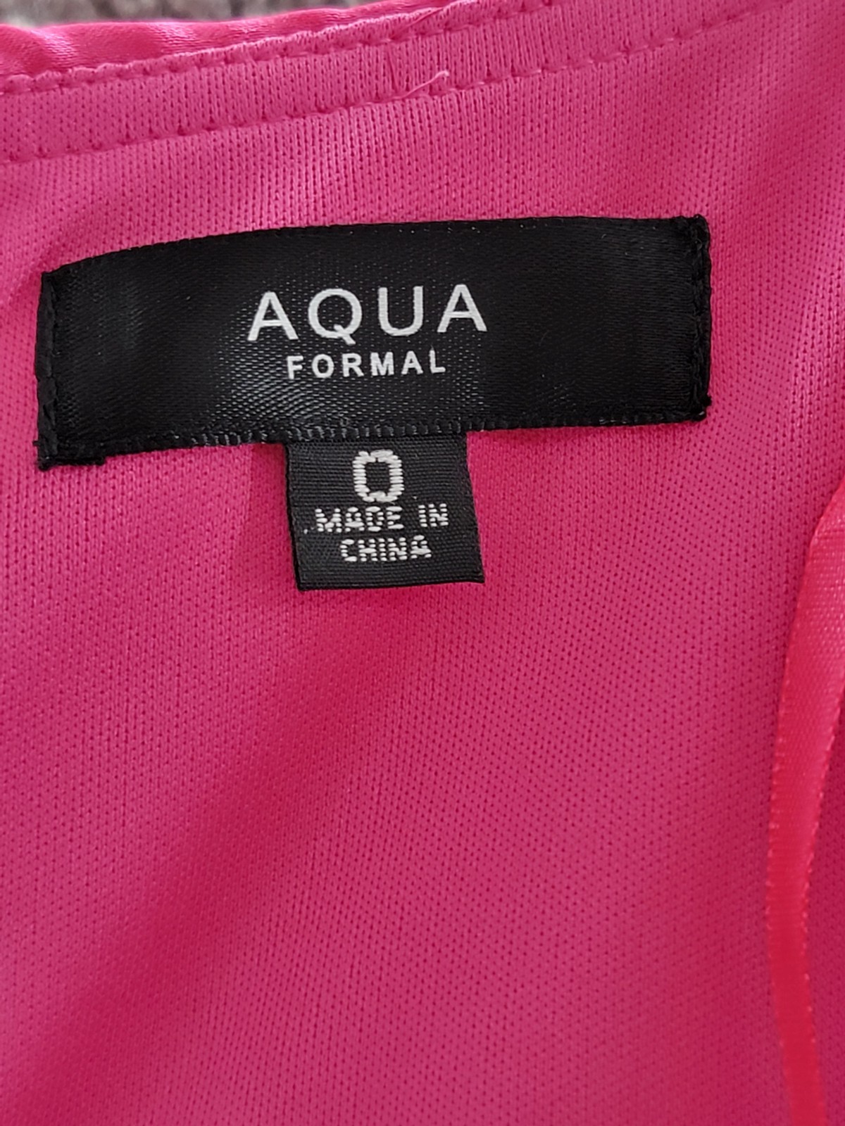 AQUA Formal Pleated Cutout A-Line Dress Women's 0 Pink Back Zipper Closure - Picture 12 of 19