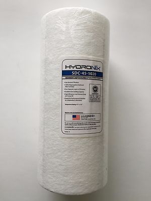 HYDRONIX 20 MICRON BIG BLUE 10''x4.5'' SEDIMENT FILTER NSF CERTIFIED - 12 FILTERS