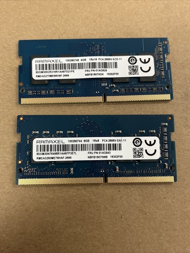 12GB Kit RAMAXEL PC4-2666V Laptop Memory Ram - 8gb And 4gb 12GB Kit RAMAXEL PC4-2666V Laptop Memory Ram - 8gb And 4gb