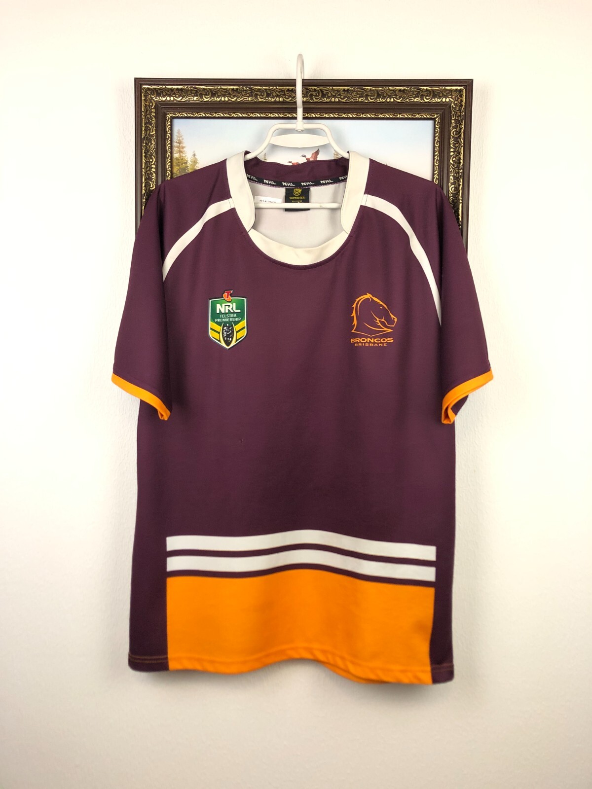 Vintage NRL Brisbane Broncos Rugby Union Jersey Mens Shirt Vintage NRL Brisbane Broncos Rugby Union Jersey Mens Shirt