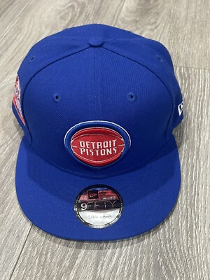 Detroit Pistons NBA New Era 9Fifty SnapBack Adjustable Hat Blue Color