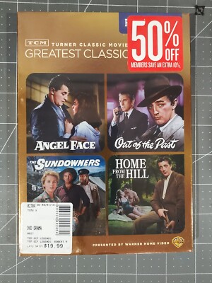 TCM GREATEST CLASSIC LEGENDS : ROBERT MITCHUM 4 FILM DVD SET BRAND NEW SEALED 