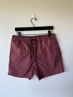 new Ksubi mens shorts 32 34 s m l medium walk boardshort burner vino faded red 1