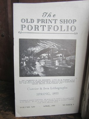 Antique Book Pamphlet Large Run Old Print Shop PORTFOLIO Magazine 1951-67