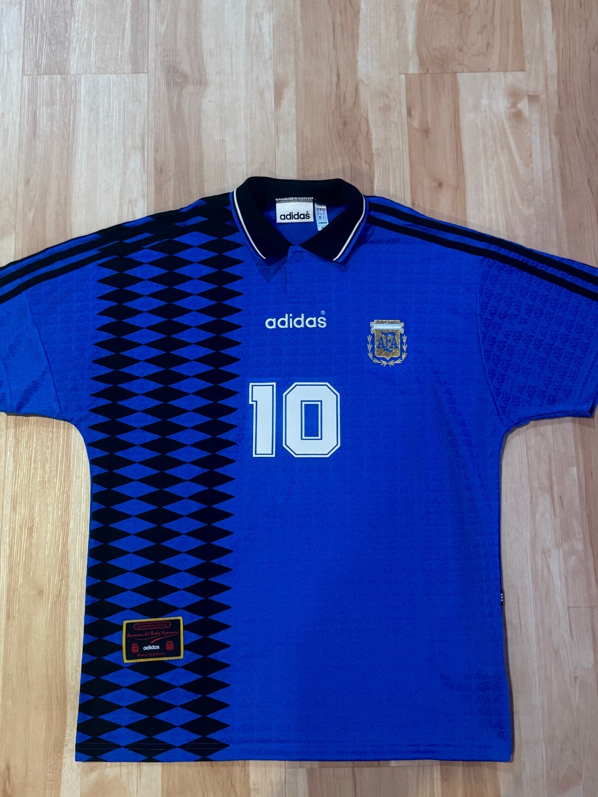 Argentina 1994 Away Maradona Adidas Originals Soccer Jersey