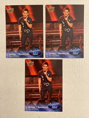 2009 Upper Deck American Idol David Archuleta Season 7 Card #8  3 Card Lot