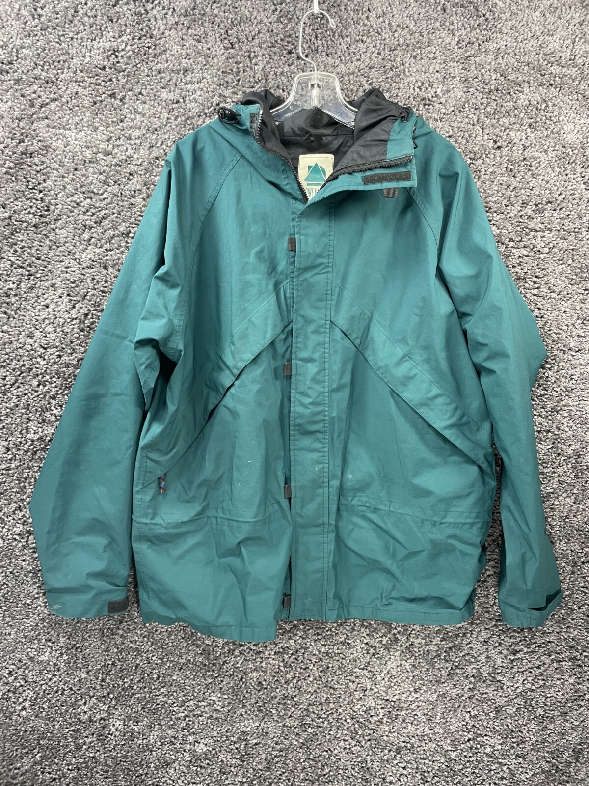 Vintage Alpine Design Hicking Jackets Men's L Teal Blue Gore Vintage Alpine Design Hicking Jackets Men's L Teal Blue Gore