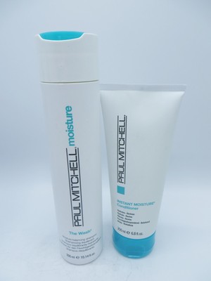 PAUL MITCHELL MOISTURE THE WASH 10.14 oz & CONDITIONER 6.8 oz DUO!