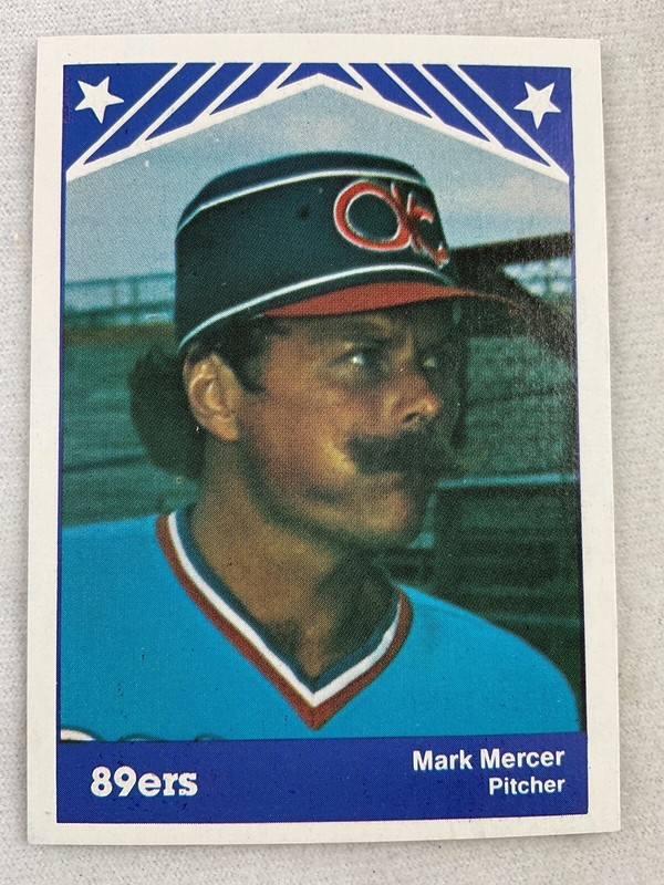 1983 Oklahoma City 89ers-TCMA Minor League Baseball Card#13-Mark