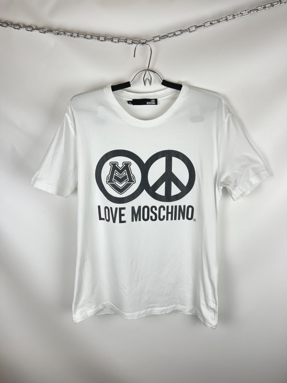Tシャツ・カットソー Moschino Moschino T-shirts and Polos White Moschino logo-print short-sleeve T-shirt | White | FARFETCH