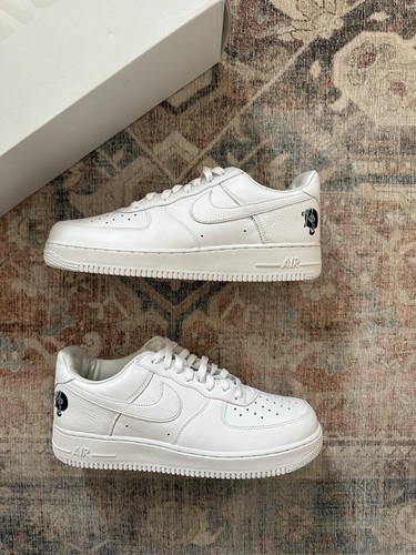 靴 NIKE AIR FORCE 1 07 \"ROC-A-FELLA\" bboy NWT Nike Air Force 1 '07 ROCAFELLA White Leather Jay-Z AF100