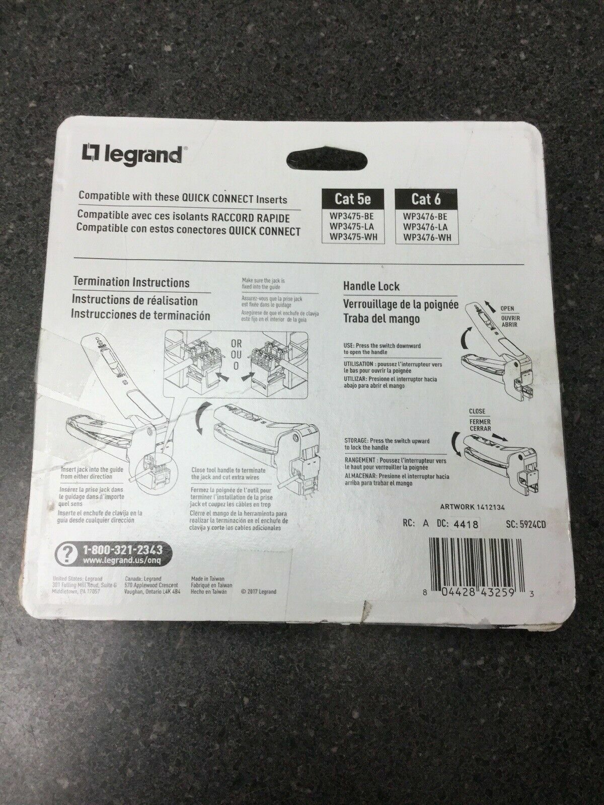 Legrand On-Q QuickConnect Phone/Data Punch Down