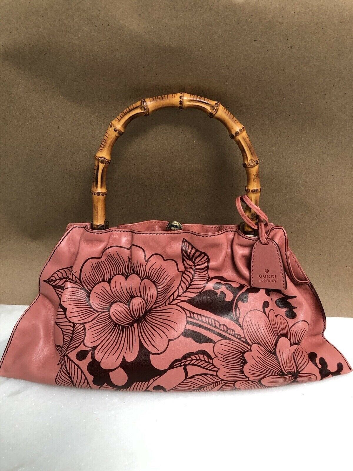 Authentic GUCCI Tom Ford Floral Tattoo Bamboo Coral/Rose Authentic GUCCI Tom Ford Floral Tattoo Bamboo Coral/Rose