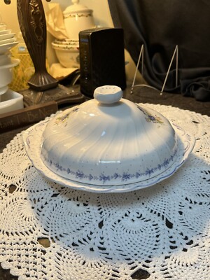 Nikko Fine Tableware Blue Peony Round Serving Bowl With Lid--10'' Diameter