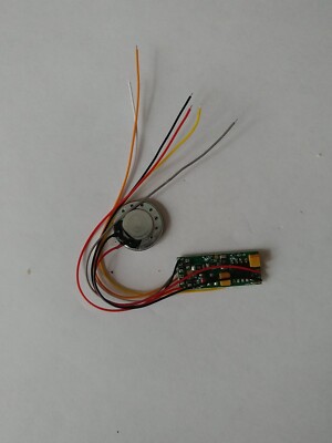 No return. No refund. DCC N Steam Sound Decoder with speaker