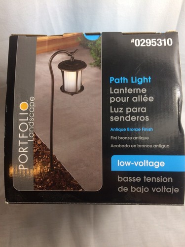 Portfolio Landscape Garden Path Light- 11W Low Voltage- #0295310- Antique Bronze