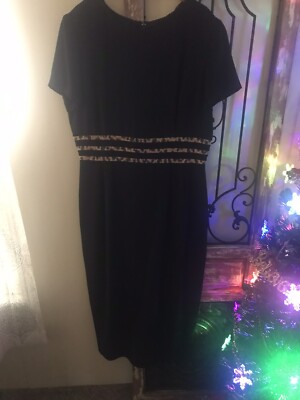 Donna Morgan Size 16 Black Dress